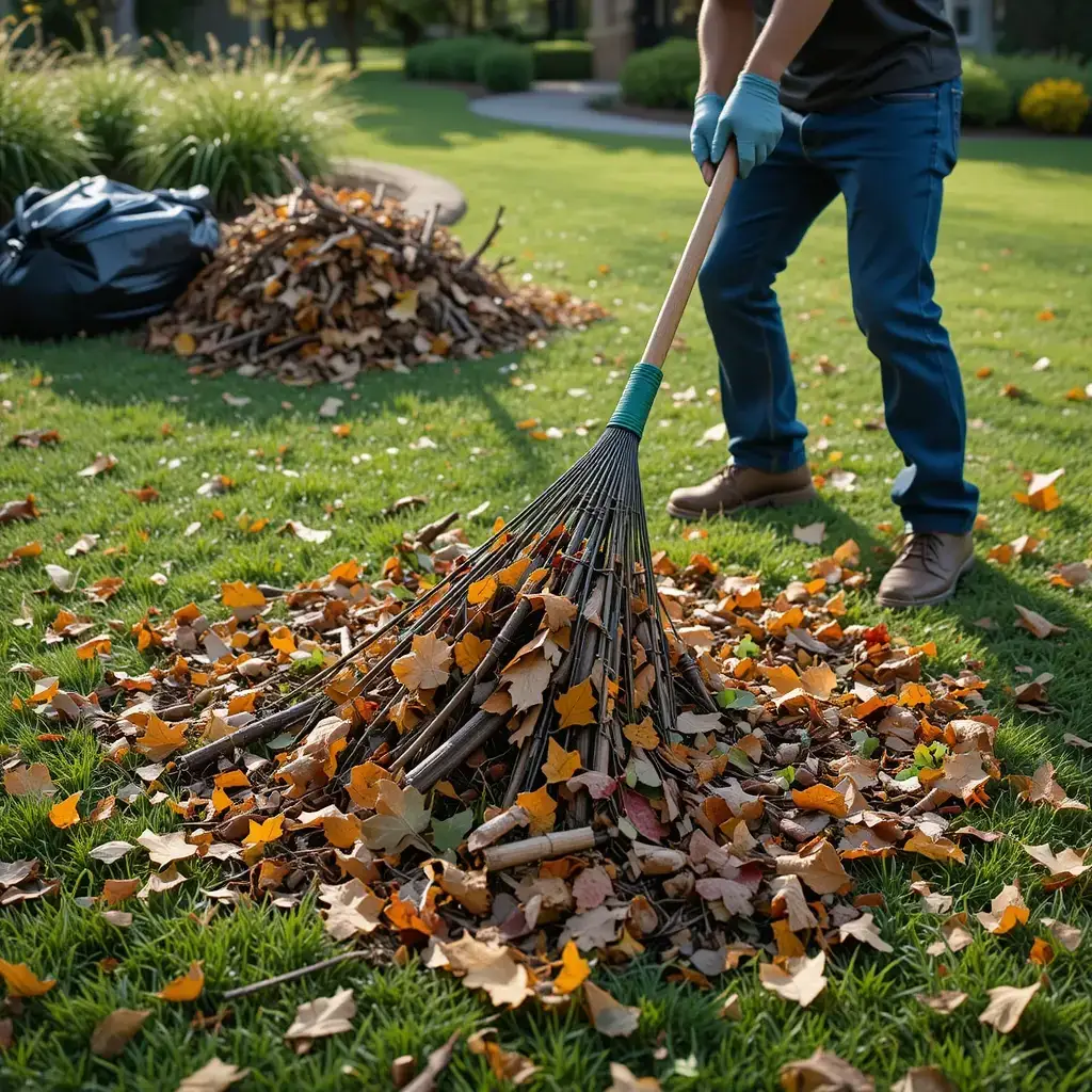 Seasonal yard cleanup and leaf removal in Northern Virginia