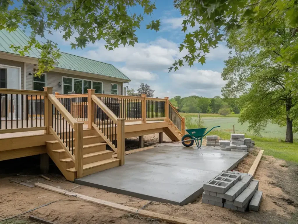 build a deck or patio