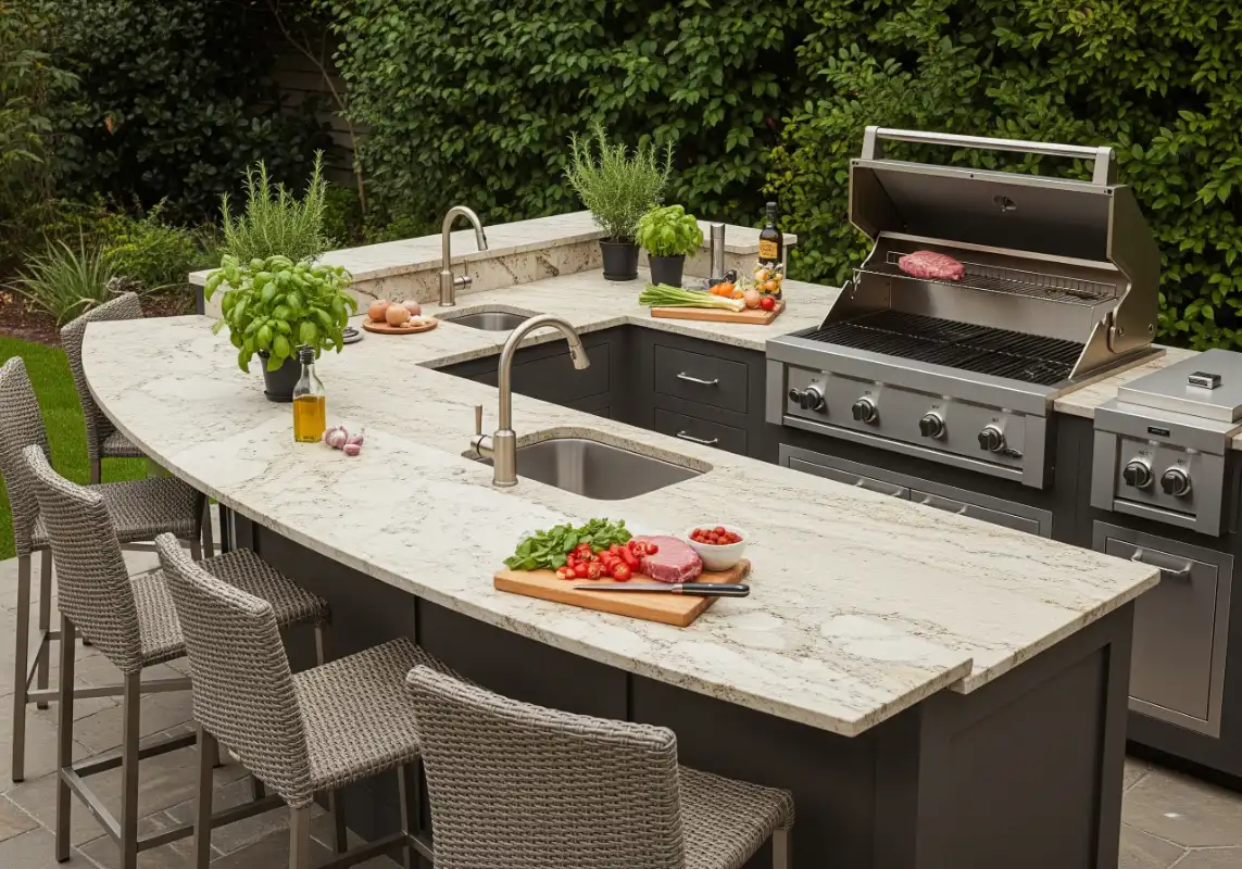 outdoor kitchen in Northern Virginia