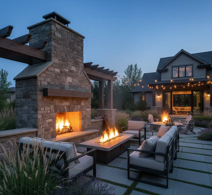 Fire Pits & Fireplaces - Extend Outdoor Season