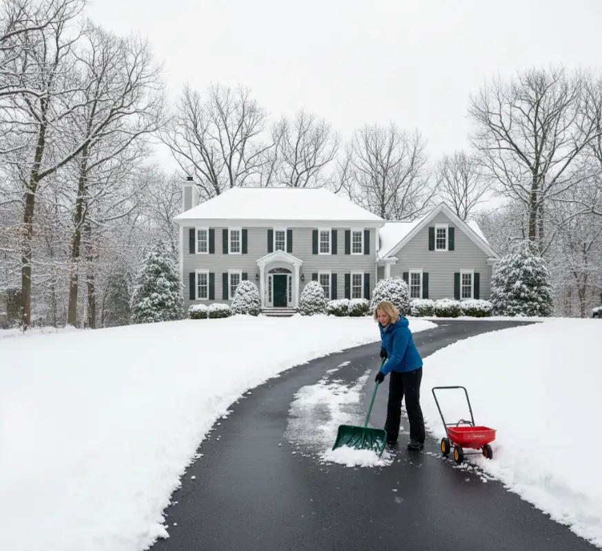 Why Winter Destroys Driveways in Northern Virginia