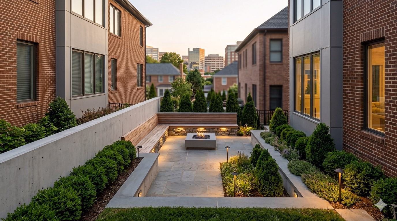 Retaining Walls & Seating Walls results in Ballston, Virginia — Lawn Theory