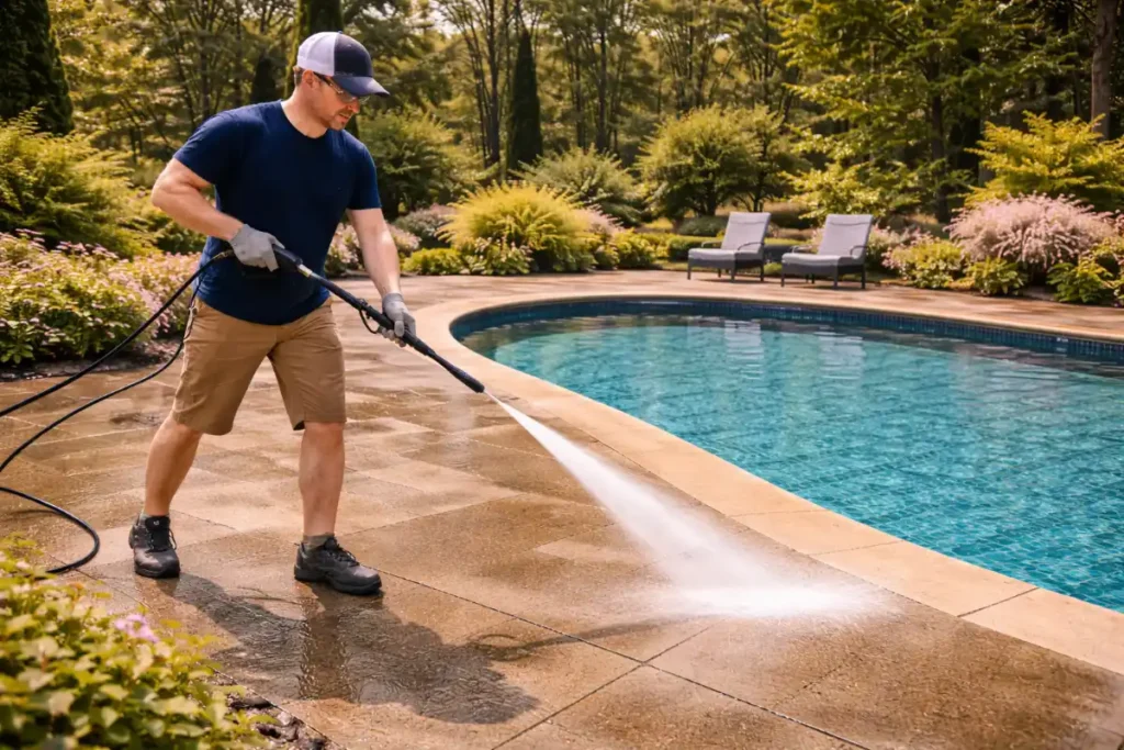 Why Is Patio and Pool Deck Cleaning Especially Important in Northern Virginia