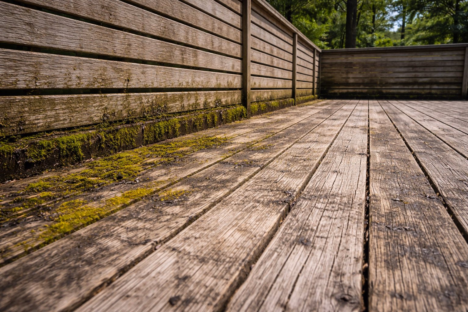 Before Deck & Fence Cleaning Loudoun County