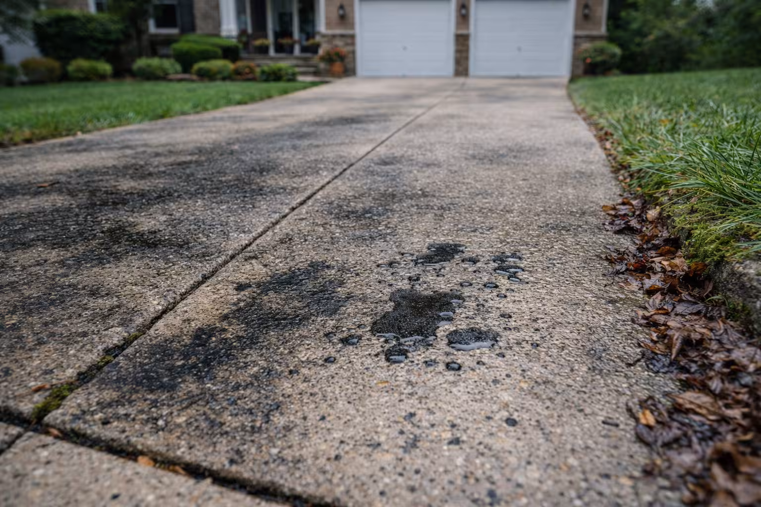 Before Driveway Cleaning Fairfax County