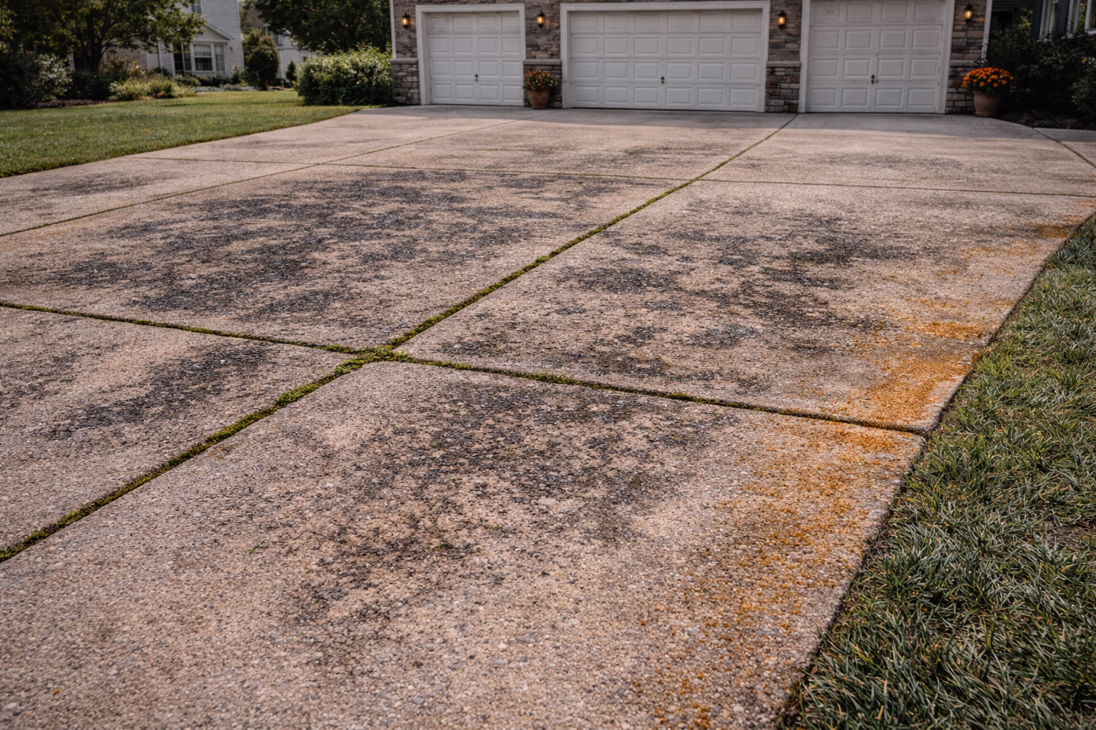 Before Driveway Cleaning Prince William County