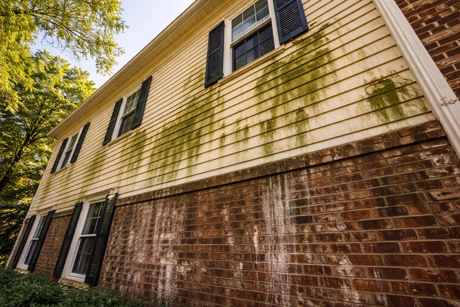 Before Exterior Cleaning in Fairfax County