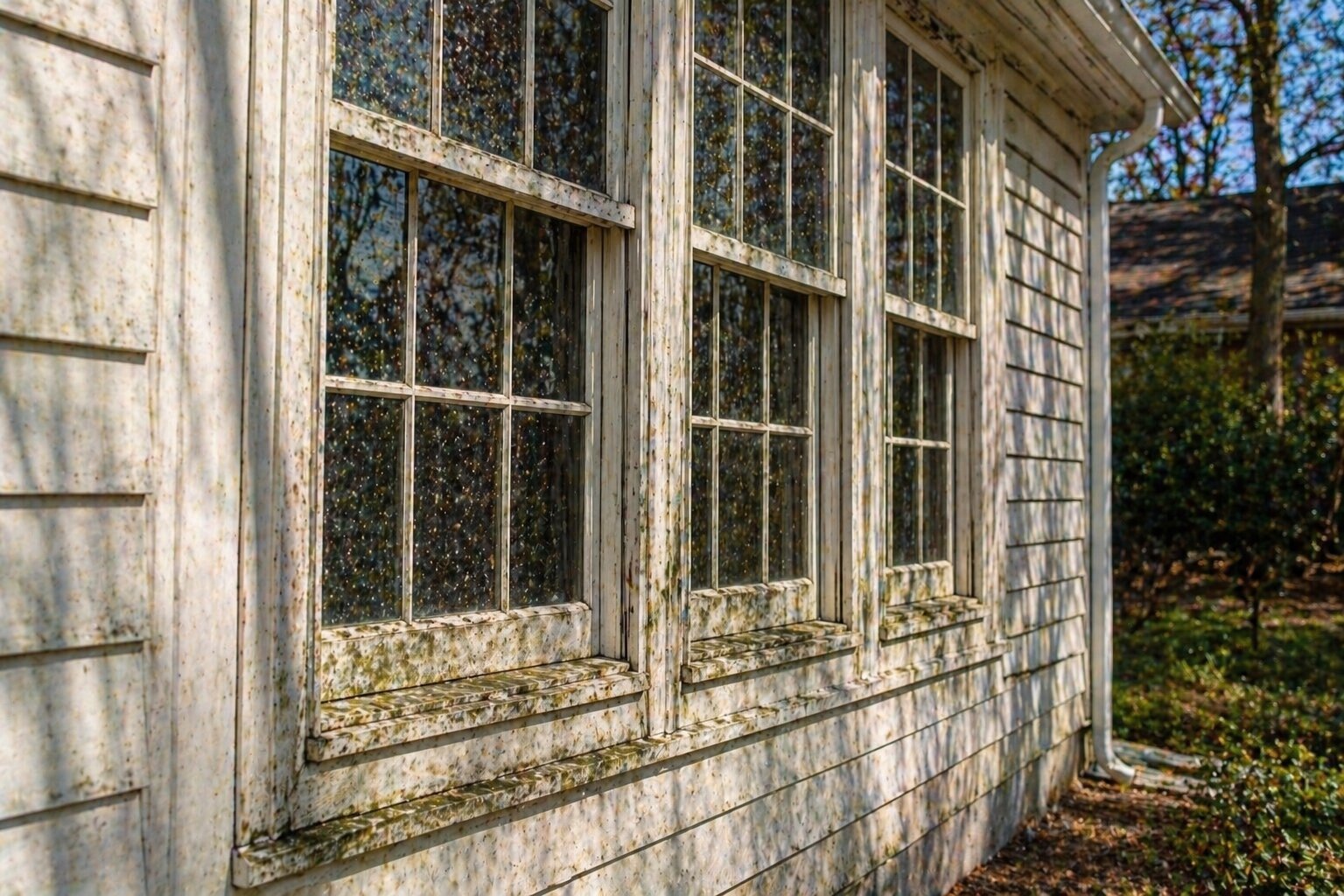 Before Exterior Window Cleaning Arlington