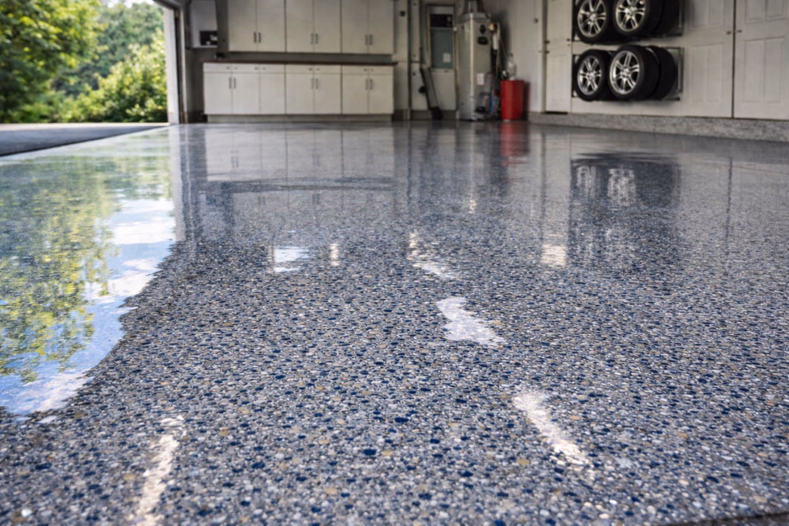 After Garage Floor & Concrete Cleaning Fairfax County