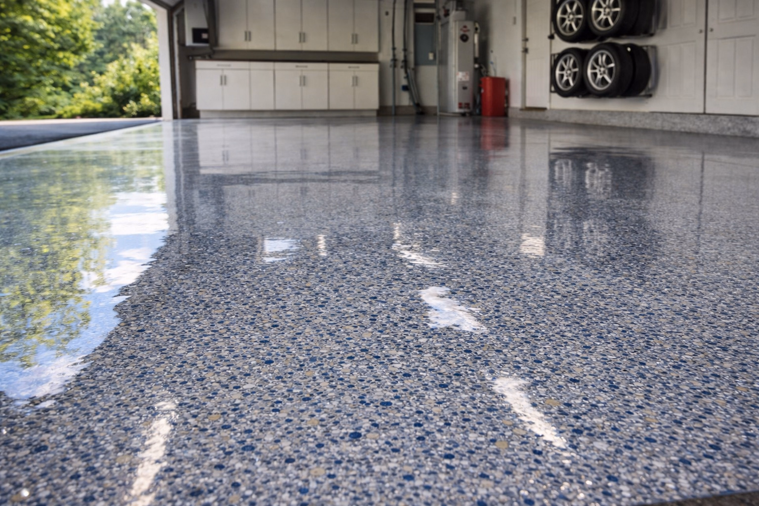 After Garage Floor & Concrete Cleaning Loudoun County