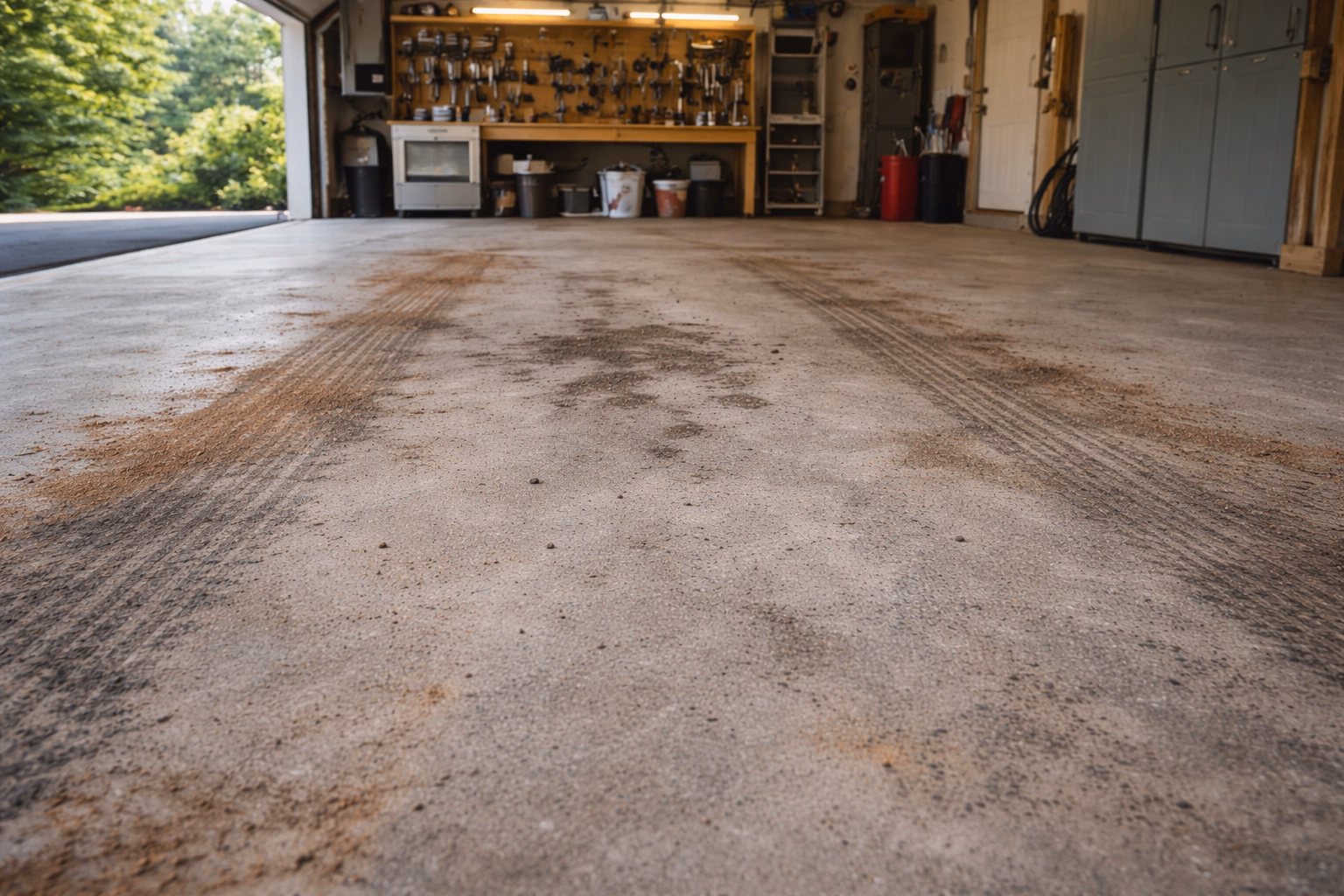garagefloor&concretecleaningloudouncountybefore1 Before1 Garage Floor & Concrete Cleaning Loudoun County