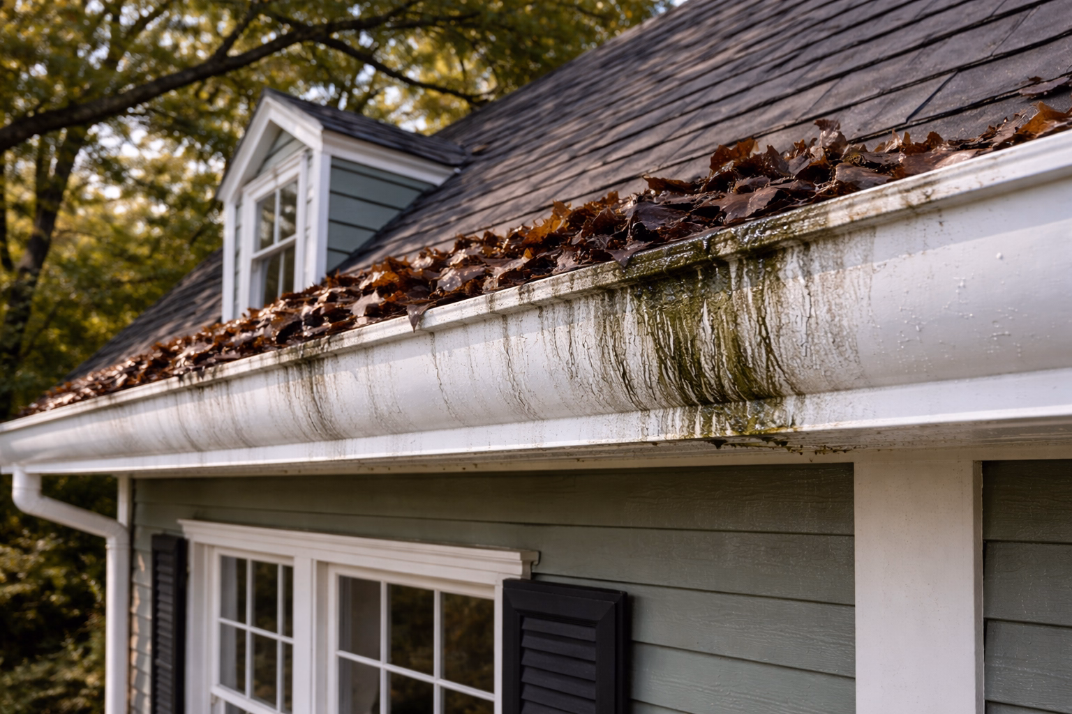 Before1 Gutter Cleaning & Brightening in Alexandria