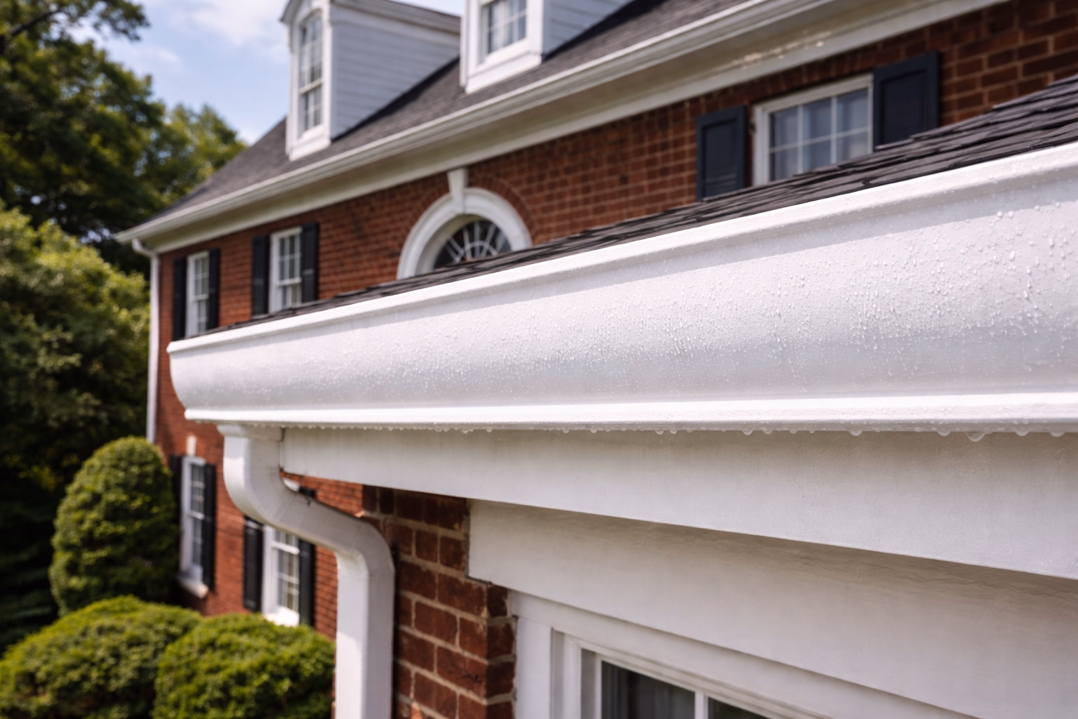 After Gutter Cleaning & Brightening Fairfax County