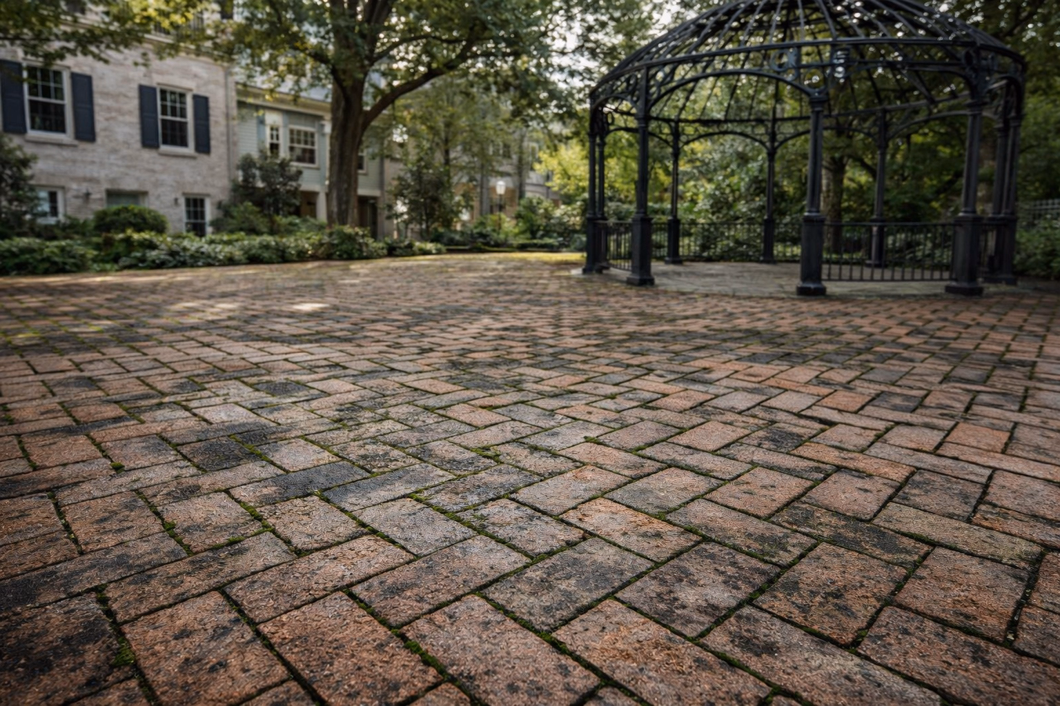 Before Patio & Pool Deck Cleaning in Alexandria