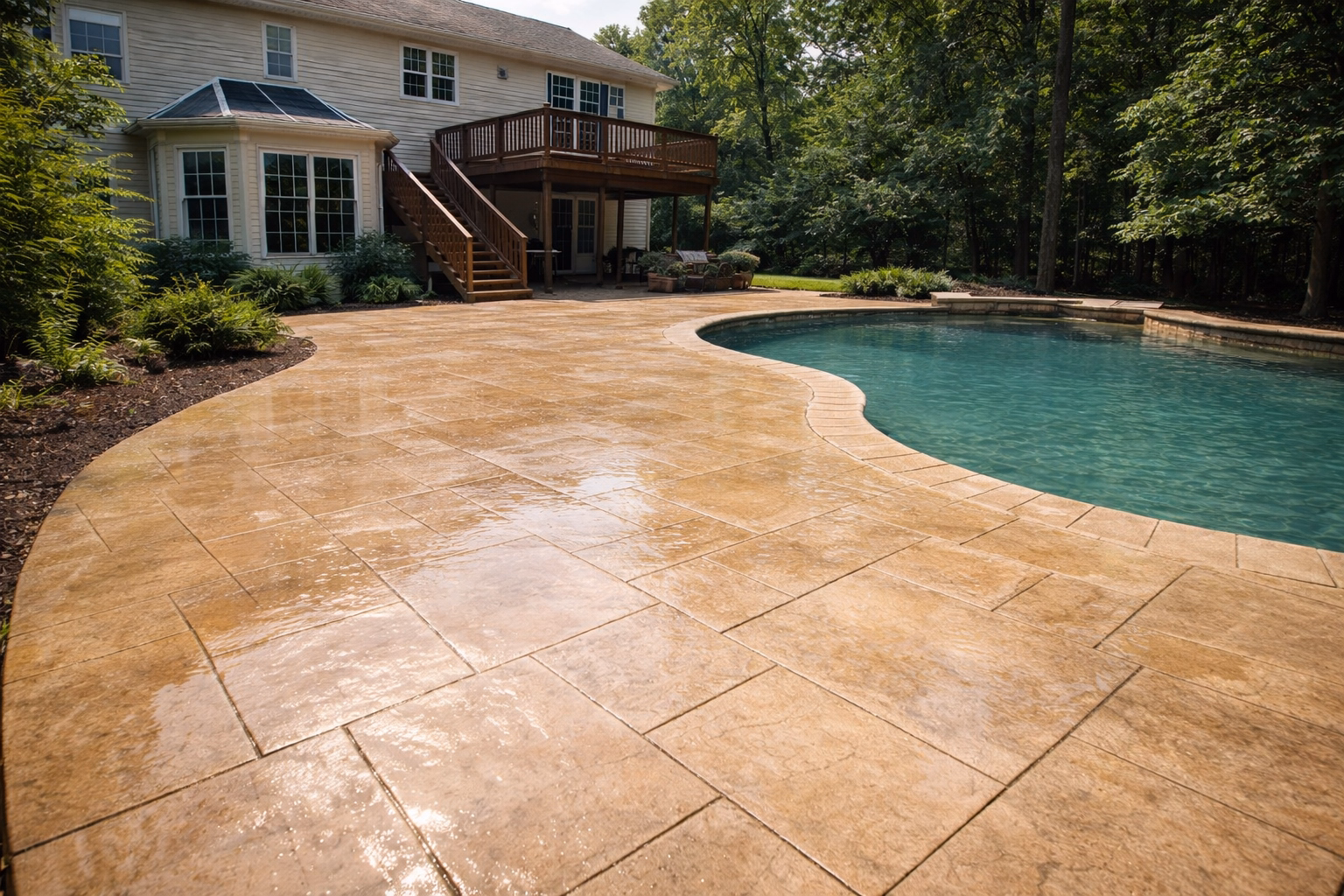 After Patio & Pool Deck Cleaning Prince William County