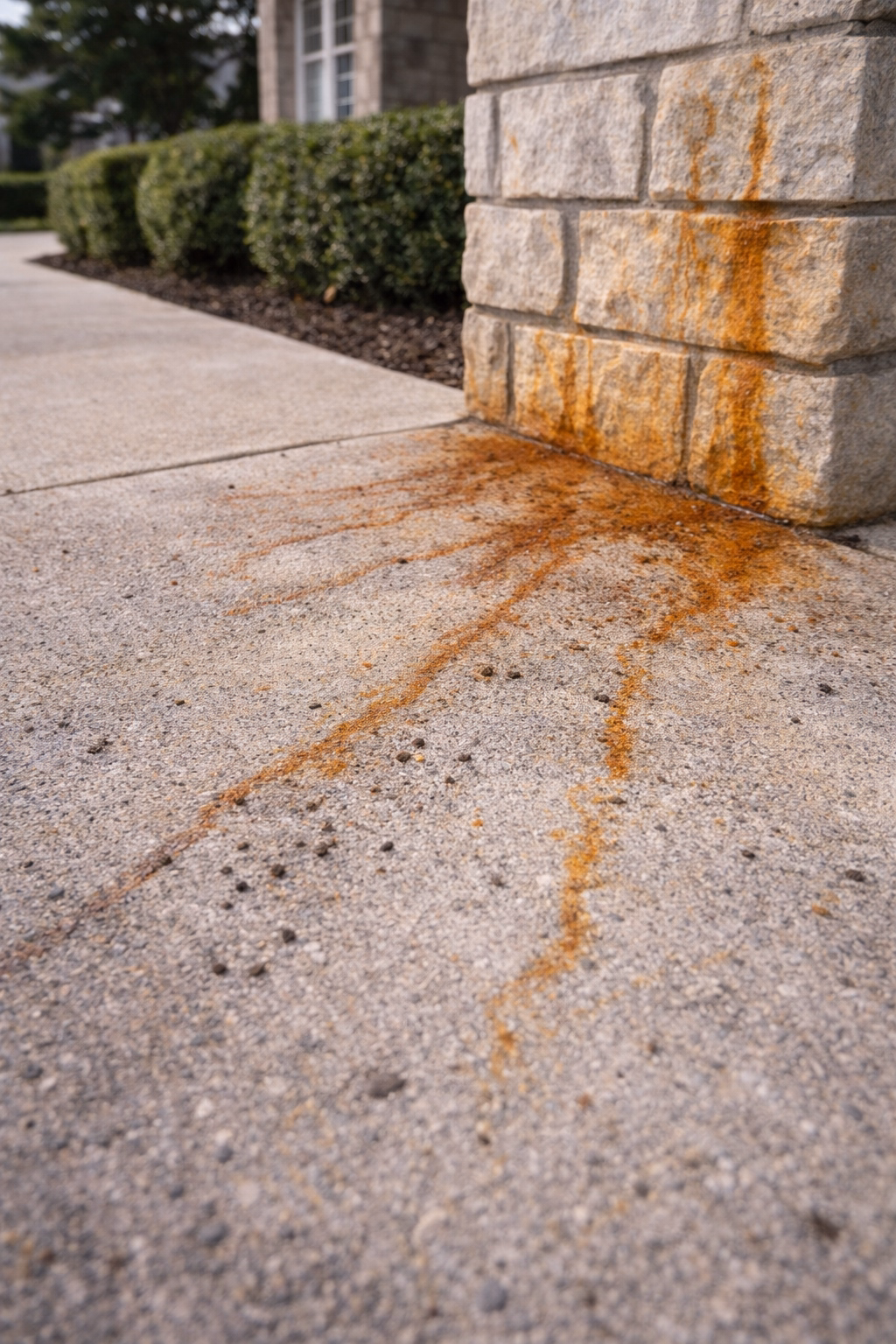 Before Rust & Stain Removal Fairfax County