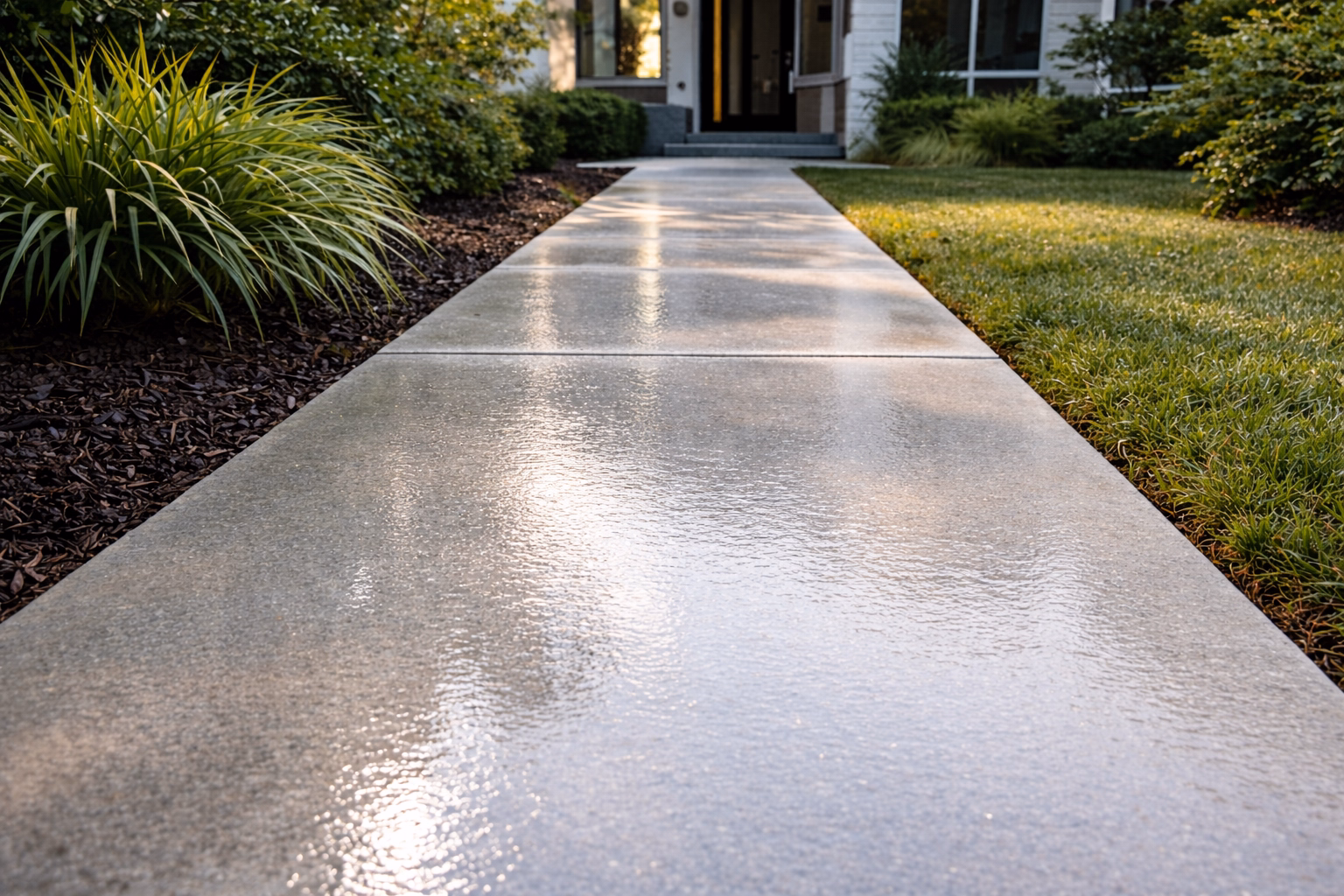 After Sidewalk & Walkway Cleaning Arlington