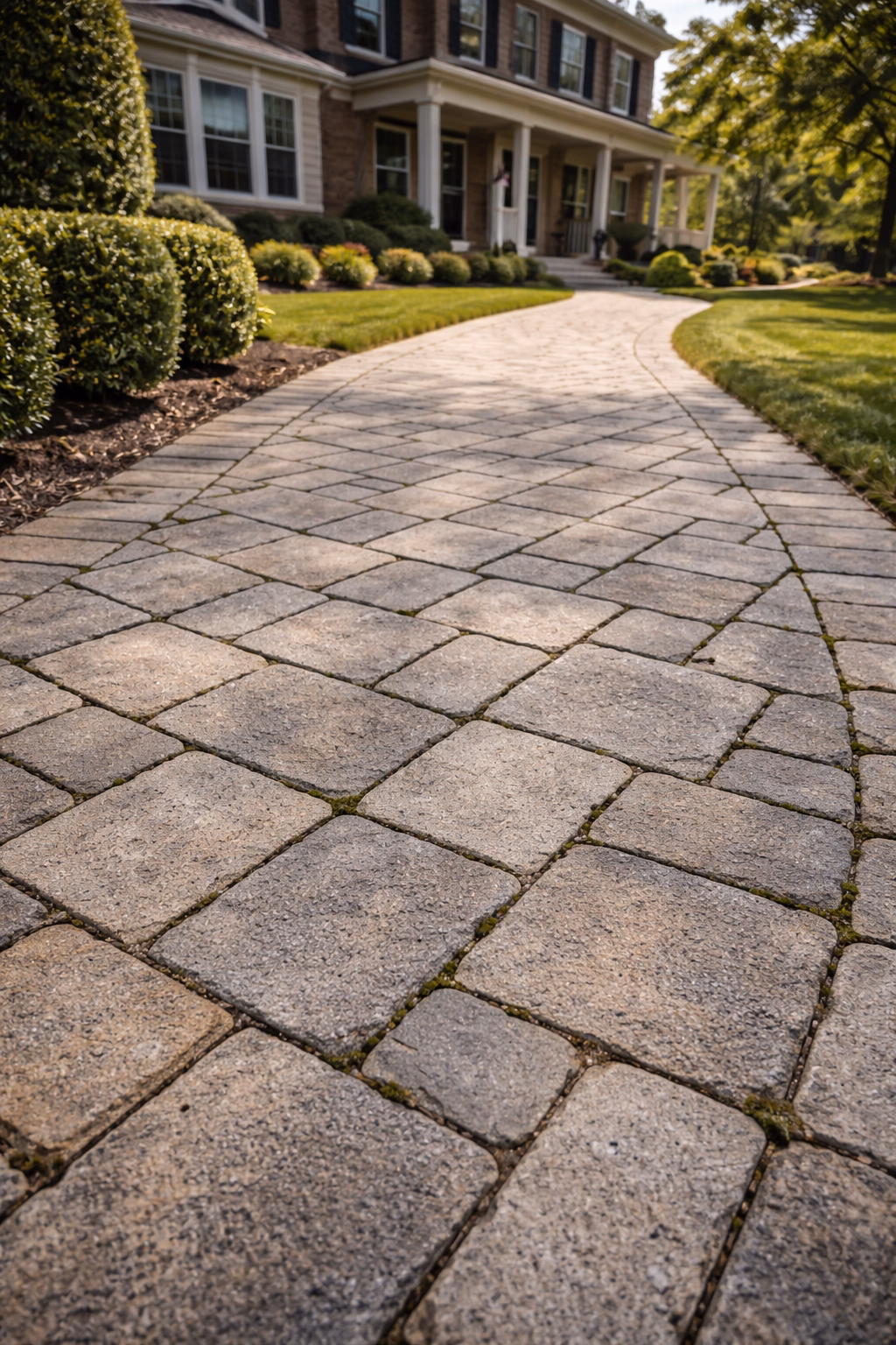 Before Sidewalk & Walkway Cleaning Fairfax County