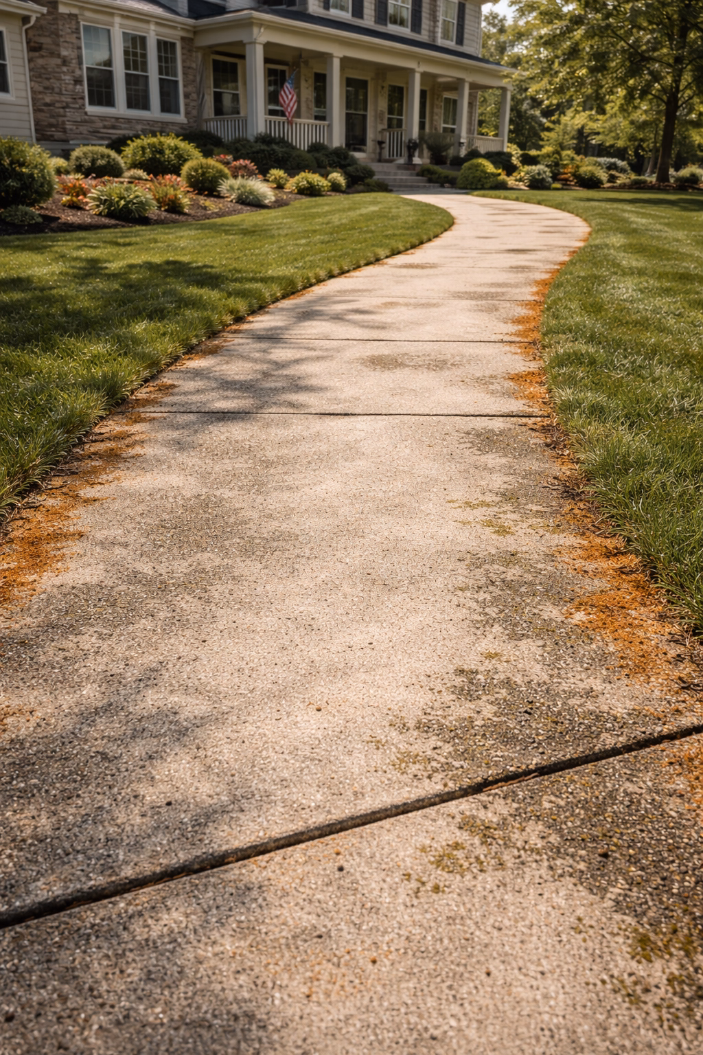 sidewalk&walkwaycleaningloudouncountybefore Before Sidewalk & Walkway Cleaning Loudoun County