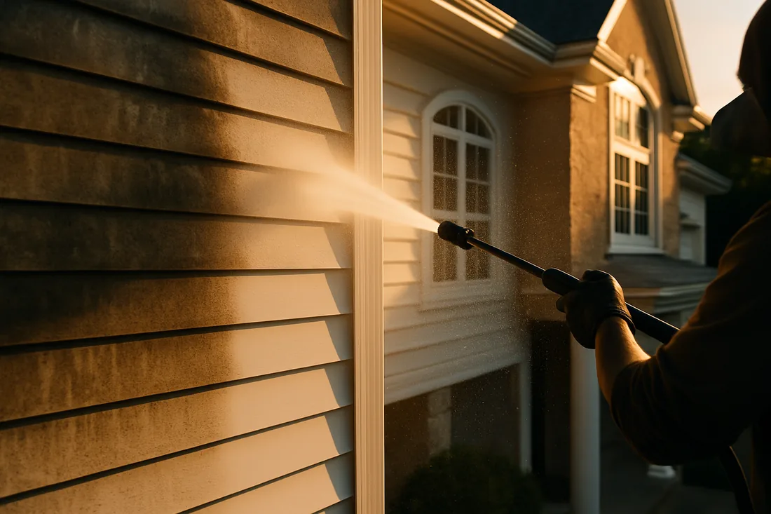 Professional house washing and pressure washing in Northern Virginia