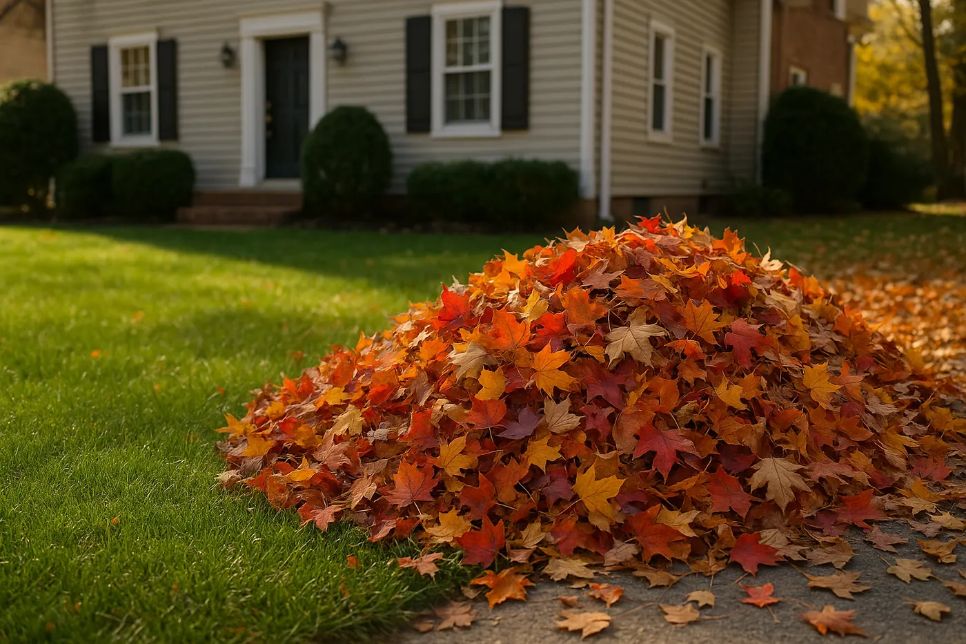 Leaf Removal & Seasonal Cleanup results in Ashburn, Virginia — Lawn Theory