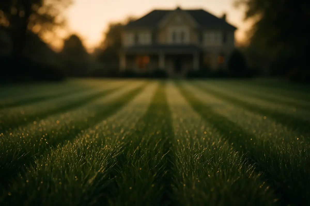 Manicured Northern Virginia lawn maintained by Lawn Theory