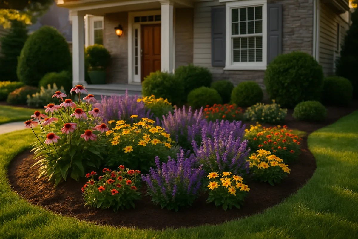 Custom lawn design and planting in Northern Virginia